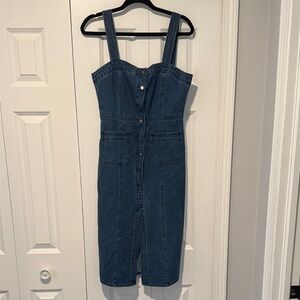 BB Dakota Blue Denim Midi Dress
